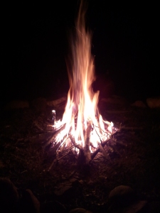 I made the fire!